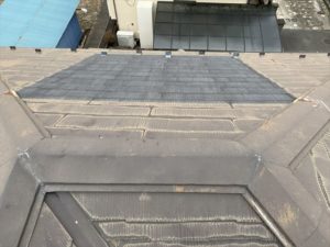太陽光パネル撤去済みの屋根