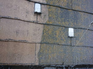 屋根　スレート　高圧洗浄