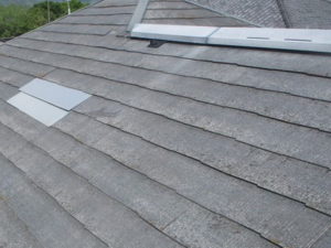屋根カバー工法工事　高圧洗浄