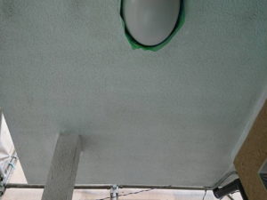 外壁塗装　付帯部塗装　軒天井1回目
