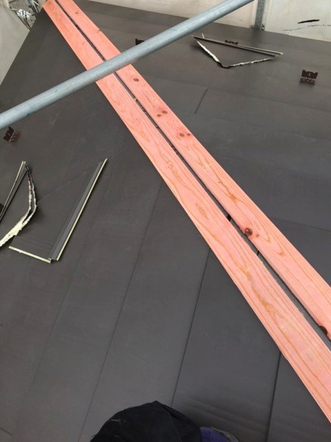 屋根カバー　新設貫板
