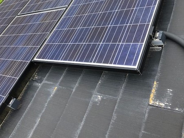 現地調査　屋根　塗装　太陽光　化粧スレート