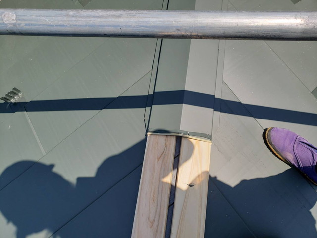 前橋市　屋根カバー工法　横暖ルーフ　ガルバリウム鋼板