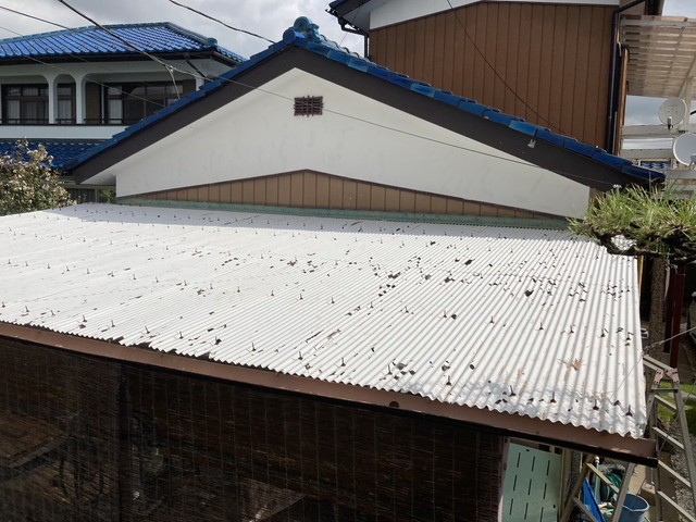 伊勢崎市　雹　波板　雨樋