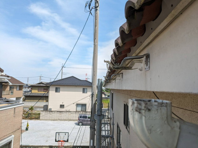 伊勢崎市　ひょう害　雨樋