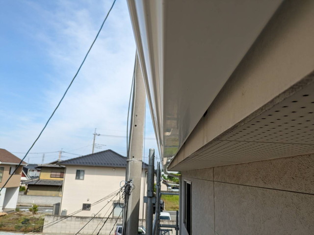 伊勢崎市　ひょう害　雨樋