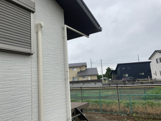 本庄市　雹害　雨樋