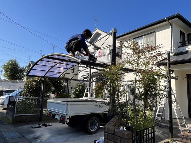 カーポート屋根張り替え