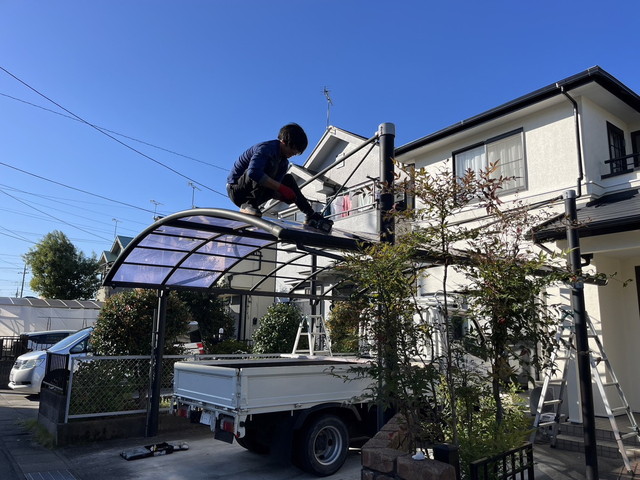 カーポート屋根張り替え