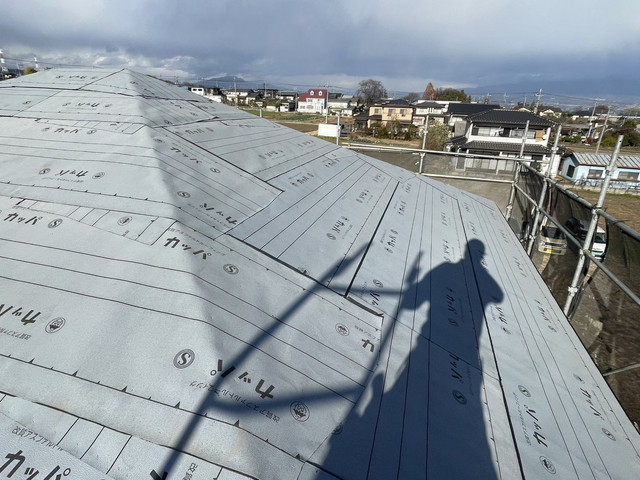 埼玉県神川町　屋根の葺き替えリフォーム　ルーフィング施工