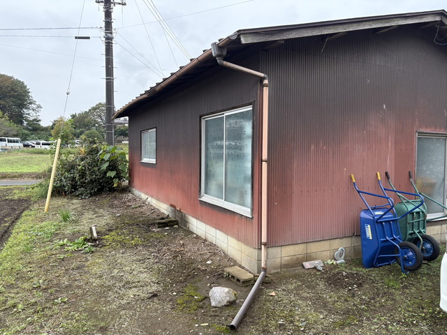 比企郡嵐山町　雨樋　交換　アイアン半丸105