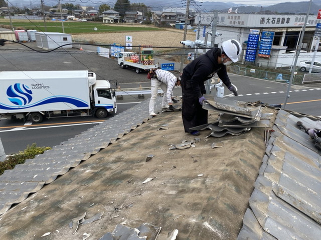 埼玉県深谷市　葺き替えリフォーム　セキスイかわらU撤去