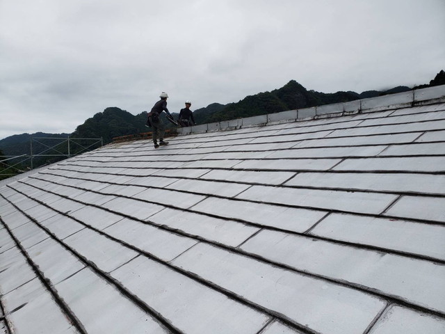 群馬県高崎市　雨漏り屋根のカバー工事　下葺き施工