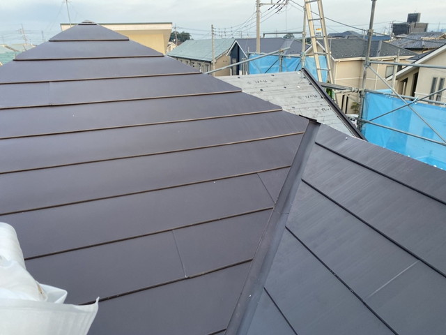 群馬県前橋市 屋根カバー工法リフォーム工事 横暖ルーフs