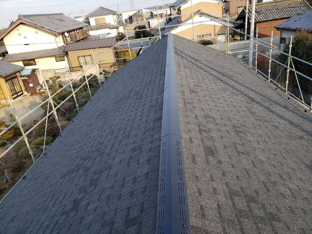 群馬県高崎市　雹被害　棟板金施工｜確実な修繕で住まいを守る
