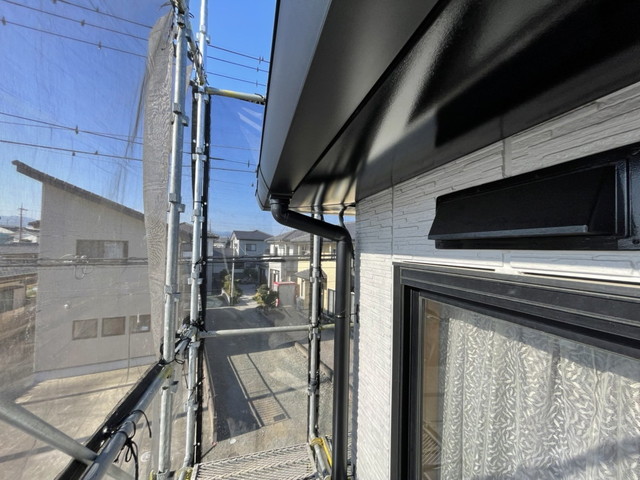 群馬県伊勢崎市　雨どいの交換工事　NF-1設置作業