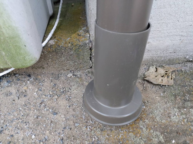 雨樋交換工事　竪樋