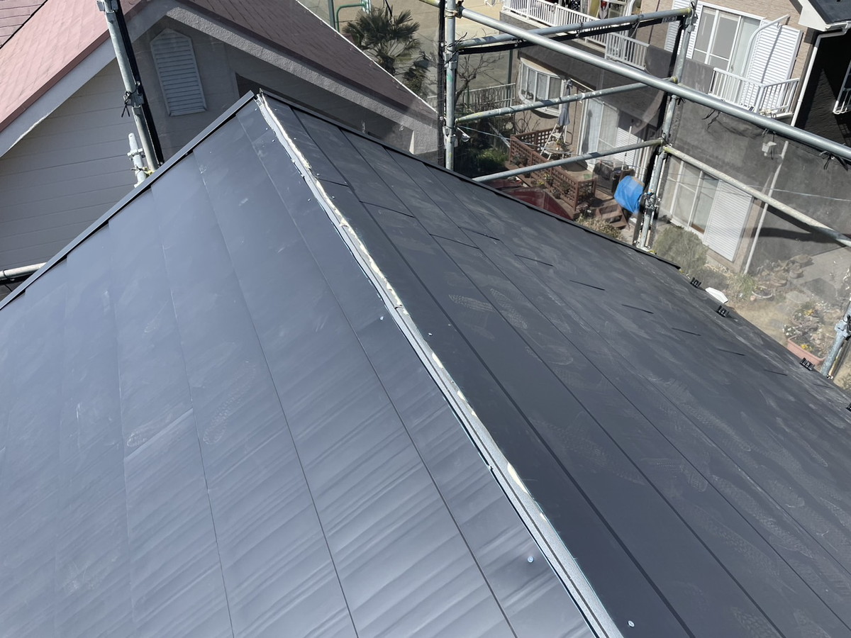 群馬県前橋市　高耐久横暖ルーフSを使った屋根リノベーション