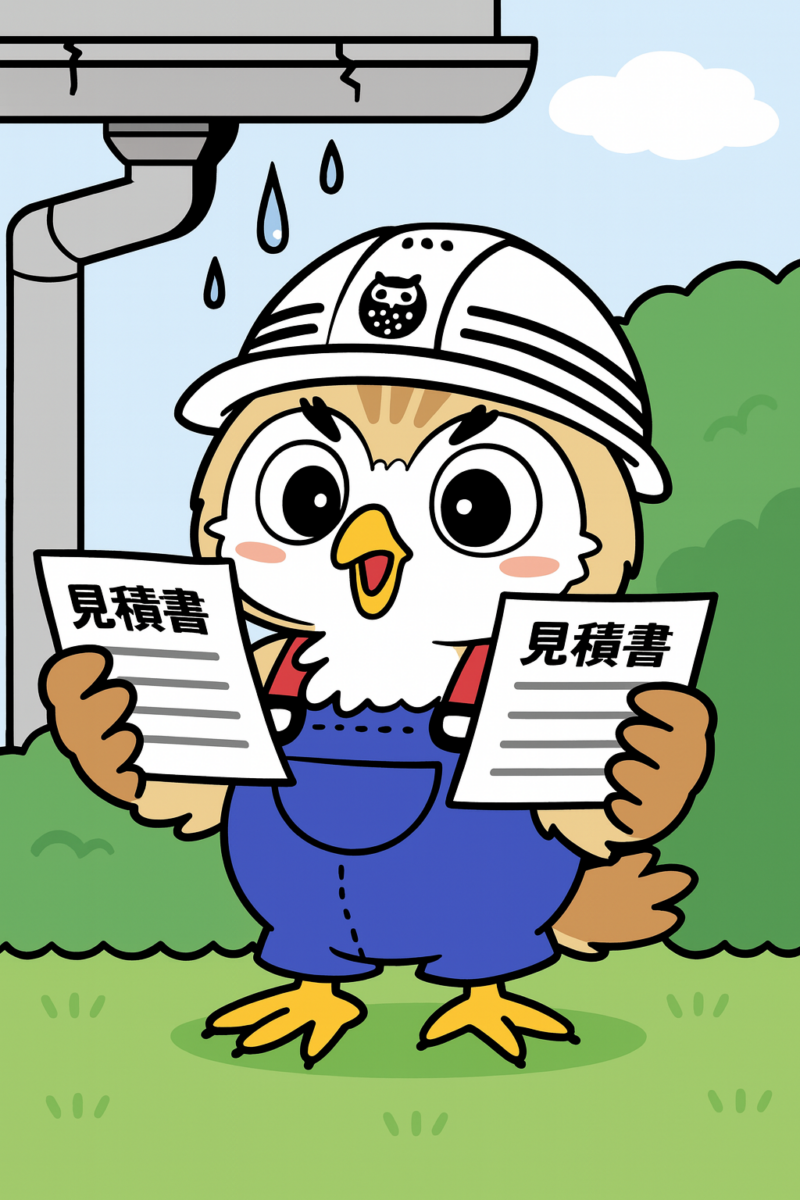 雨樋　見積書　比較