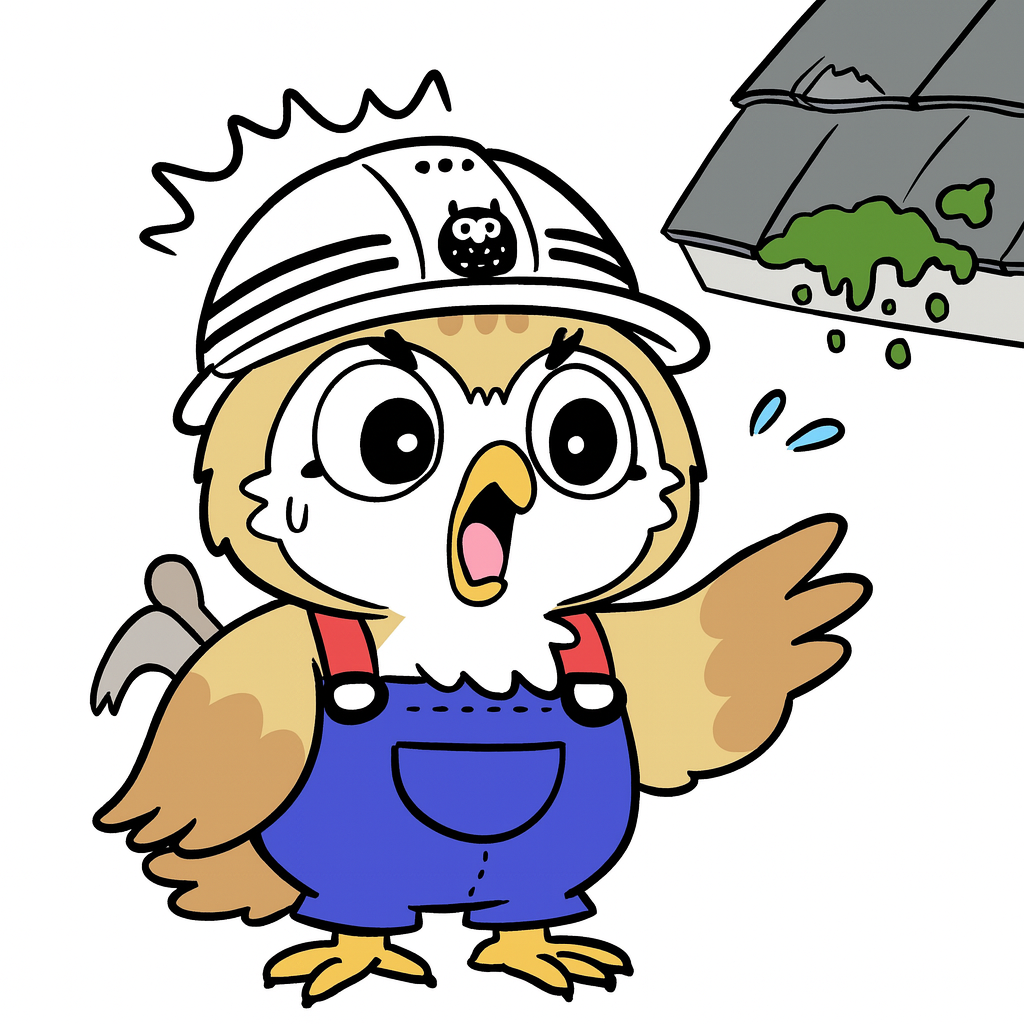 ふくまる屋根の劣化・コケ