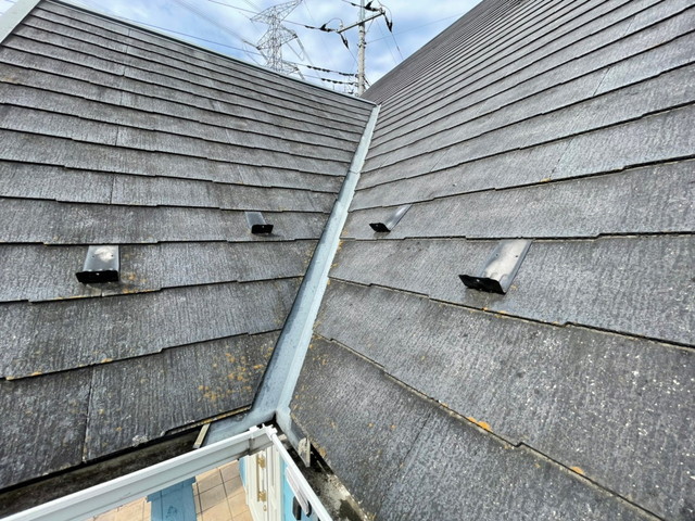 群馬県高崎市　カバー工法　トップライト　谷あり