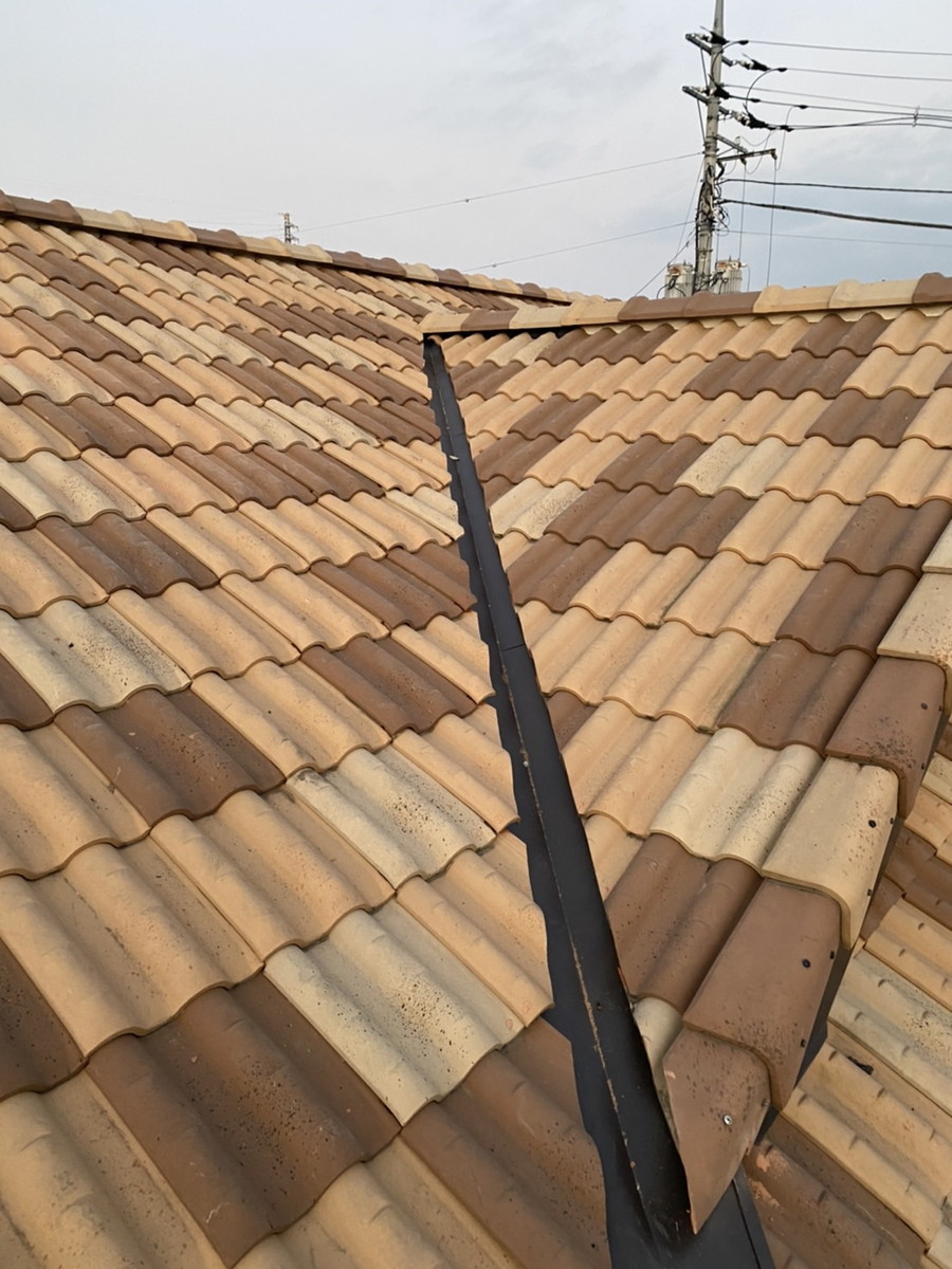 群馬県藤岡市　谷板金交換　板金加工