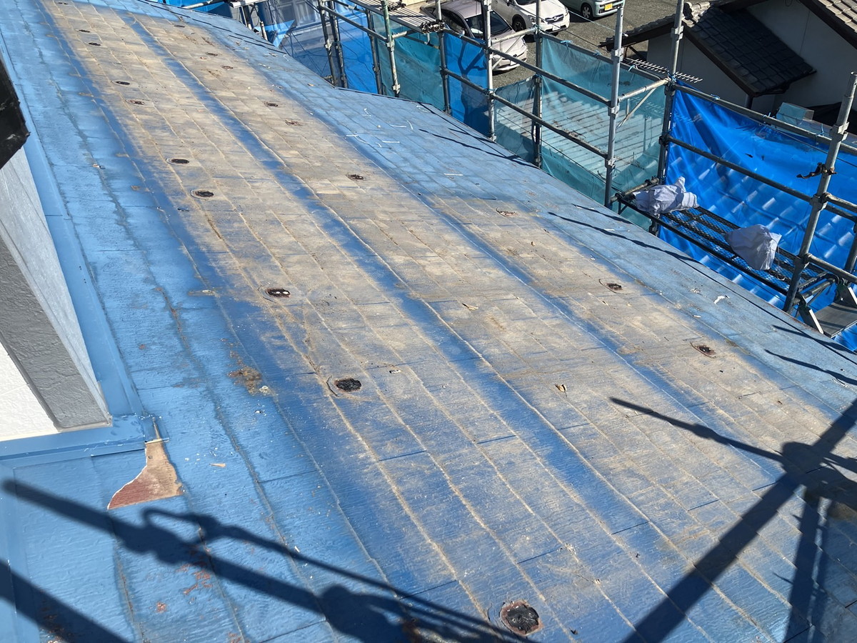 群馬県伊勢崎市 屋根カバー工法 ソーラーパネル撤去