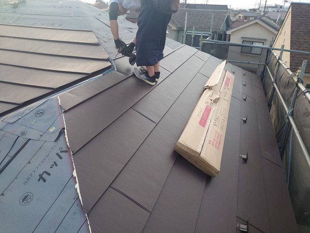 群馬県高崎市N様邸　コロニアル　スーパーガルテクト　カバー工法