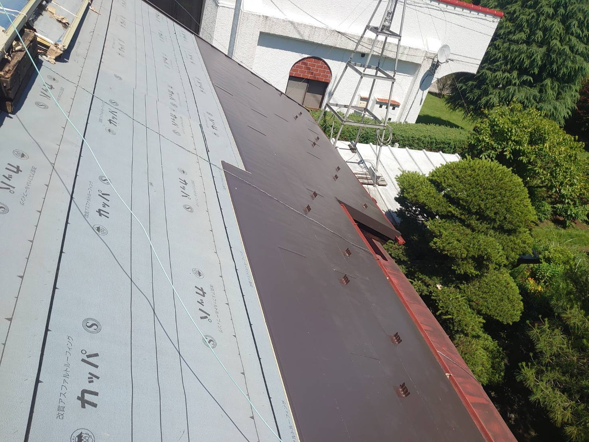 群馬県桐生市A様邸　和瓦　横暖ルーフ　葺き替え工事