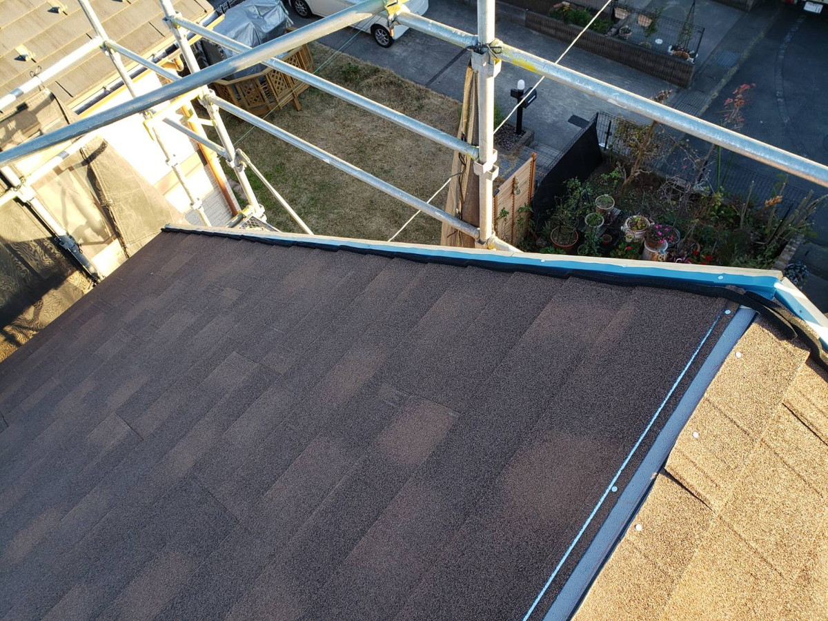 群馬県前橋市H様邸　葺き替え工事　コロニアル　ディプロマットスター