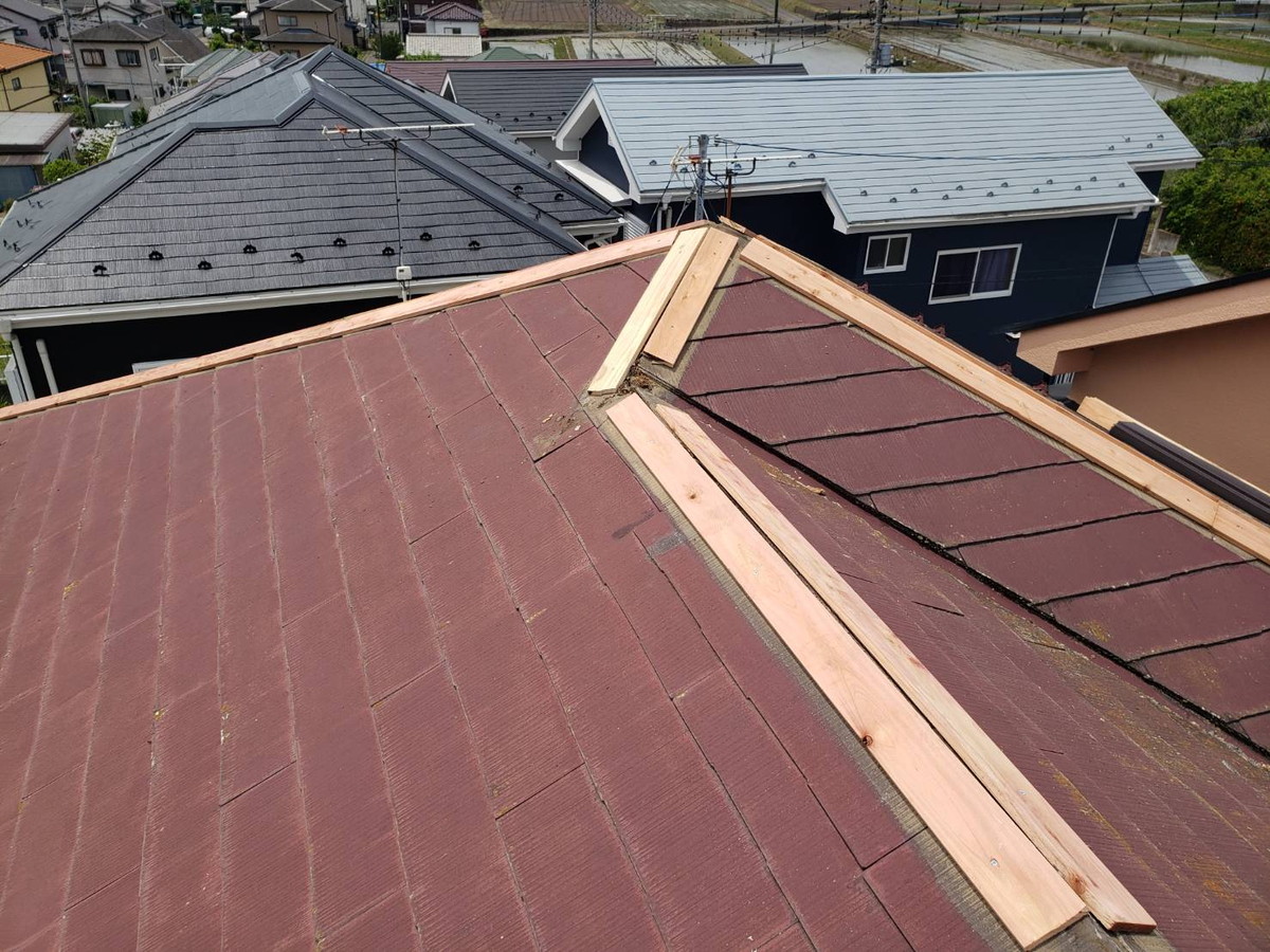 群馬県高崎市Y様邸　棟板金交換