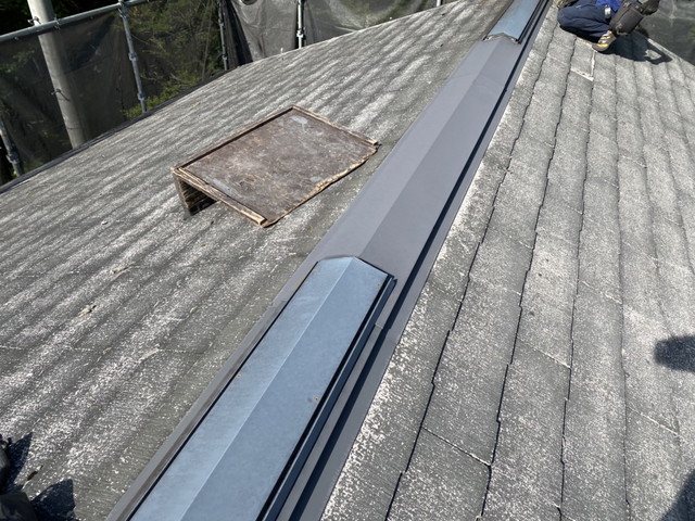 長野県軽井沢町Y様邸　コロニアル　横暖ルーフS  急勾配　葺き替え工事