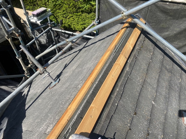 長野県軽井沢町Y様邸　コロニアル　横暖ルーフS  急勾配　葺き替え工事