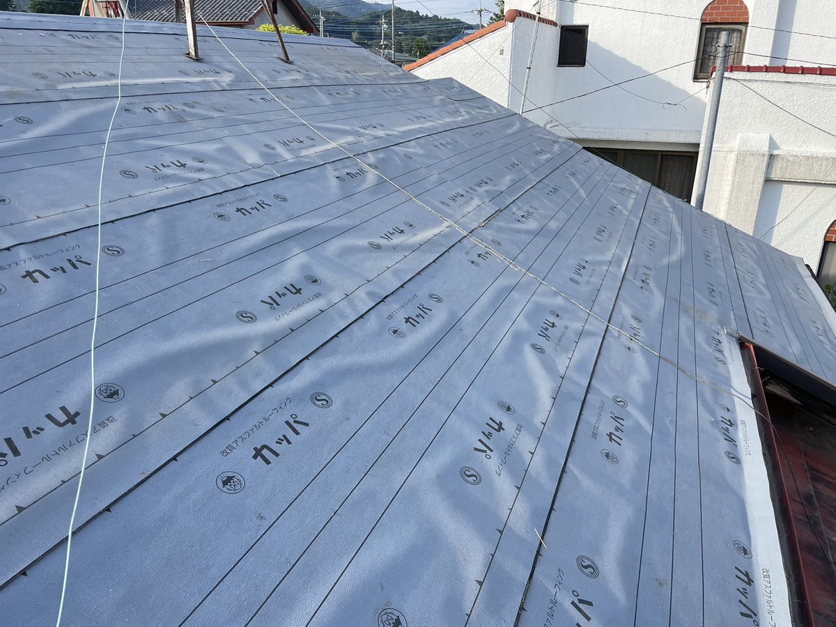 群馬県桐生市A様邸　和瓦　横暖ルーフ　葺き替え工事