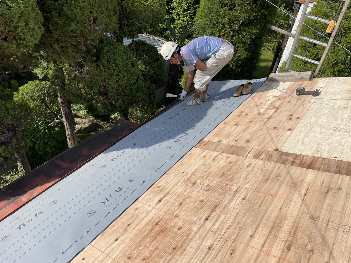 群馬県桐生市A様邸　和瓦　横暖ルーフ　葺き替え工事