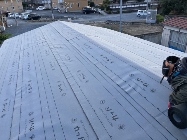 群馬県藤岡市T様邸 波形スレート スタンビー333 葺き替え工事