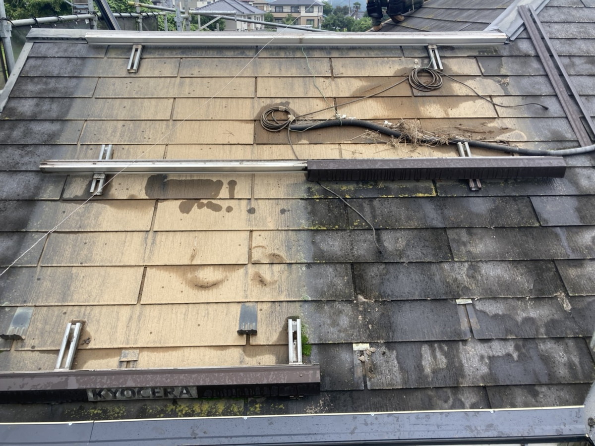 埼玉県寄居町K様邸　屋根カバー工法　コロニアル　横暖ルーフ