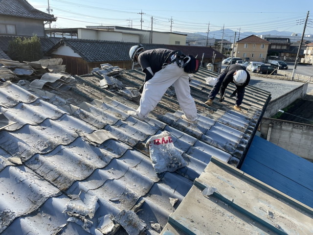 群馬県藤岡市T様邸　波形スレート　スタンビー333　葺き替え工事