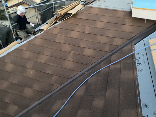 群馬県前橋市H様邸　葺き替え工事　コロニアル　ディプロマットスター