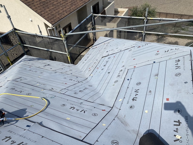 群馬県高崎市N様邸　コロニアル　スーパーガルテクト　カバー工法