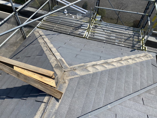 群馬県高崎市N様邸　コロニアル　スーパーガルテクト　カバー工法