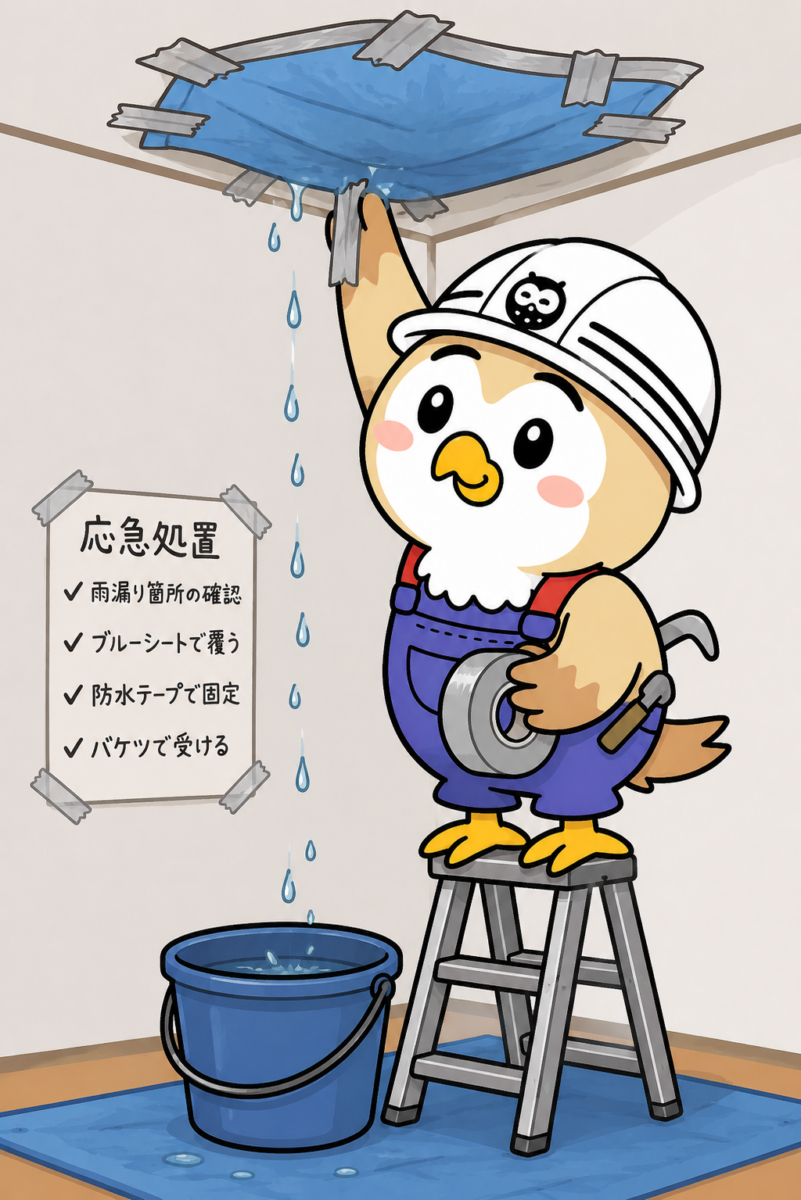 ふくまる屋根修理雨漏り応急②