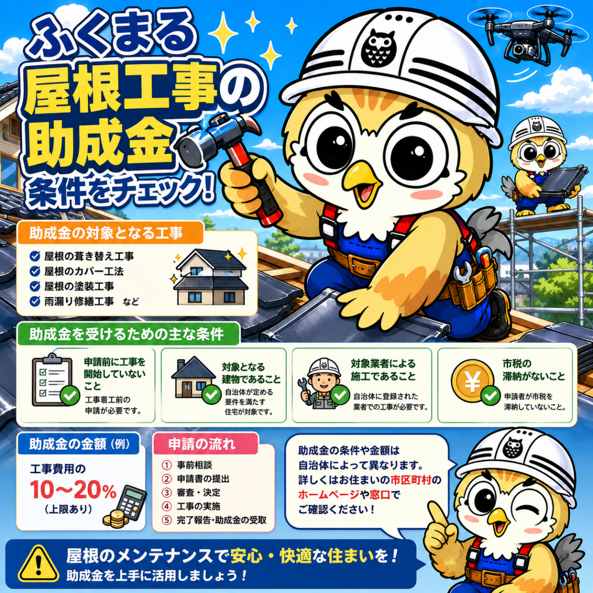 ふくまる　屋根修理　助成金　条件①