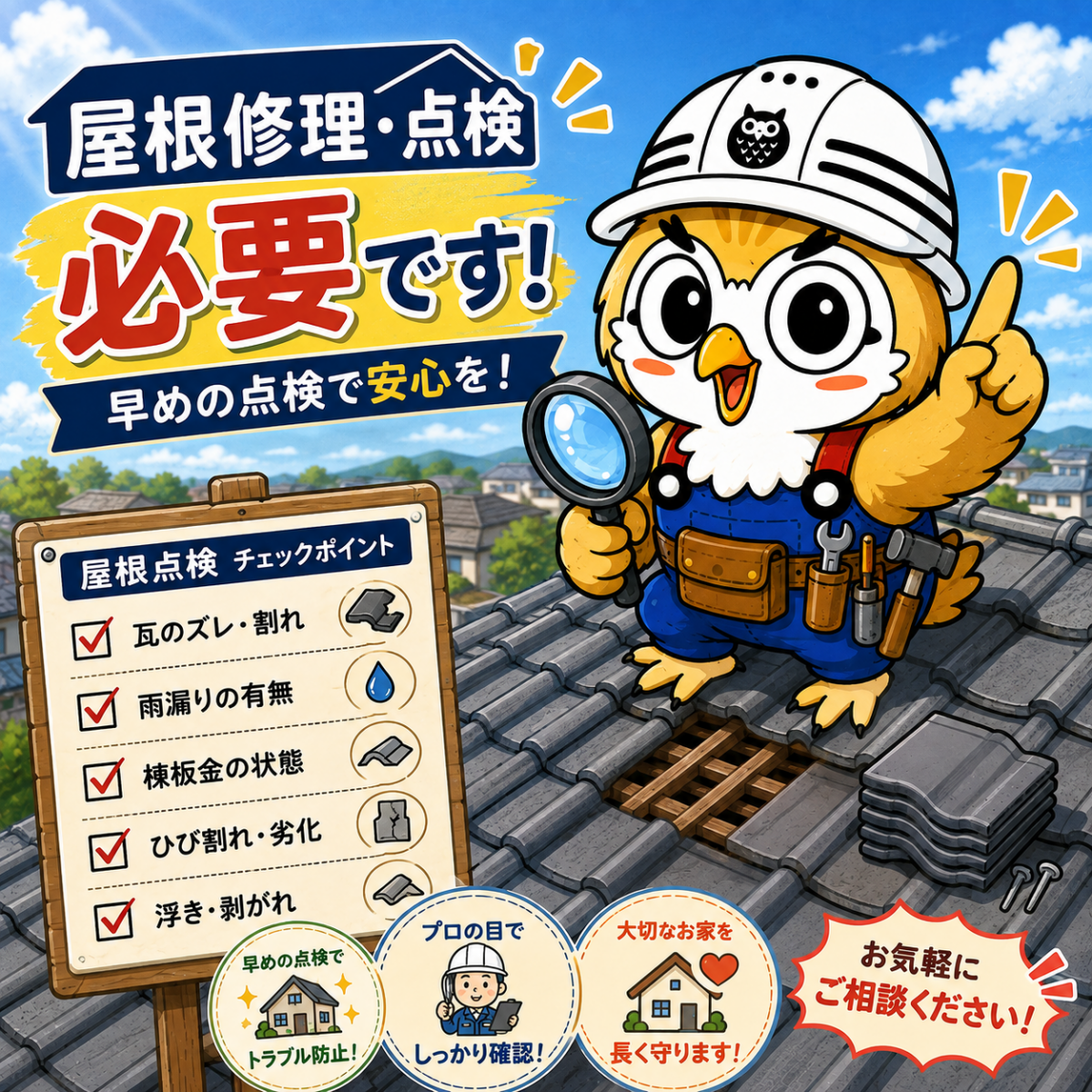 屋根修理　点検　必要③