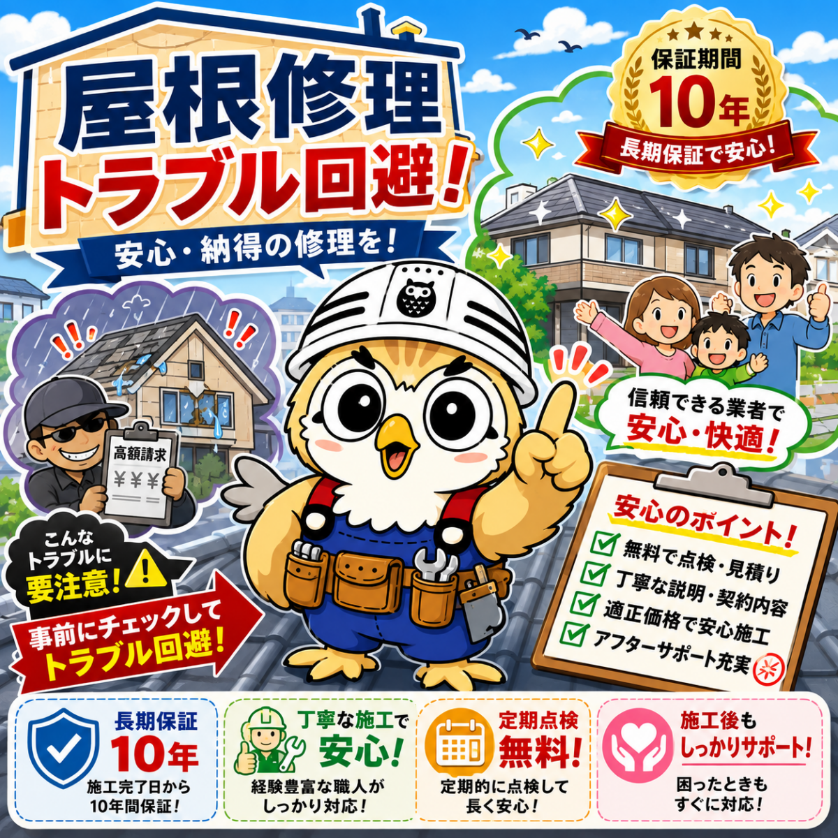 屋根修理　トラブル　回避③